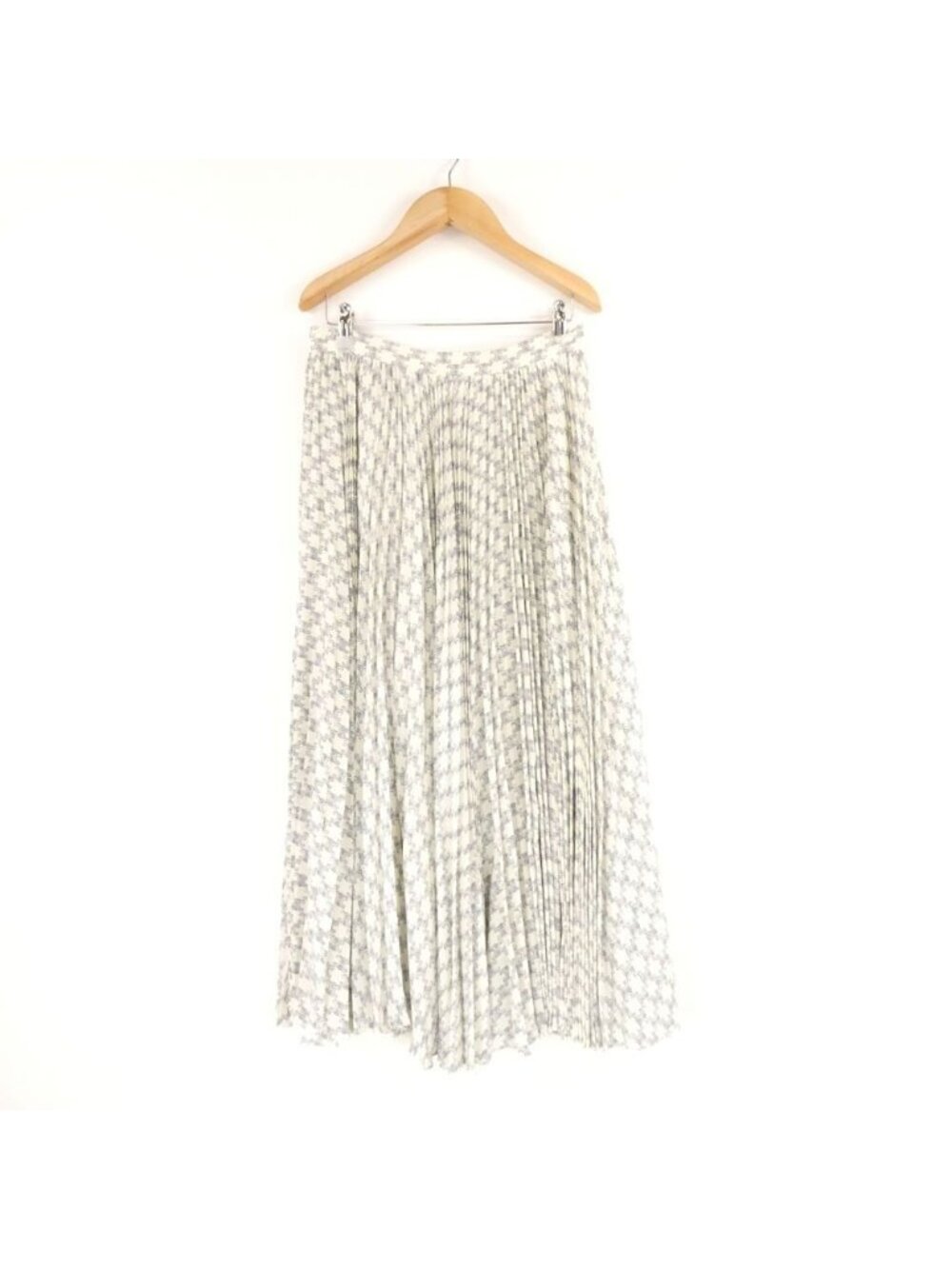 Celine Pleated Skirt 40 Silk Triomphe Long Length